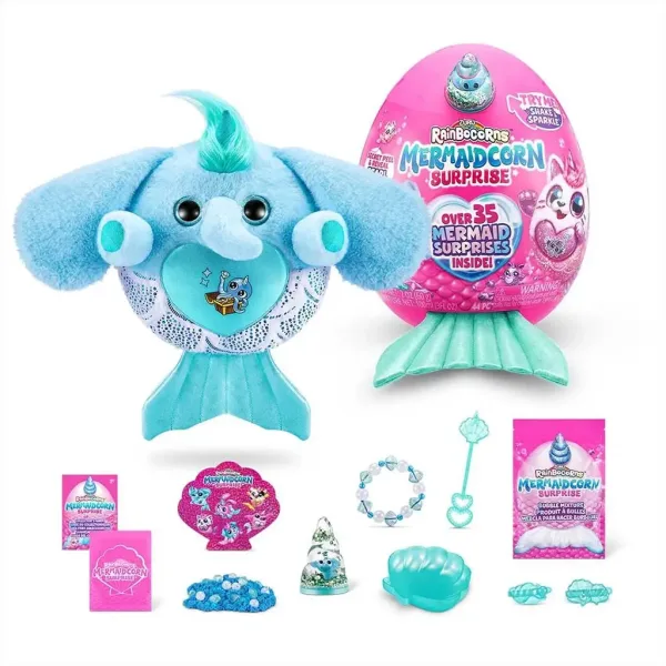 Rainbocorns: Mermaidcorn S5 Iznenađenje jaje sirena jednorog plišana figura u različitim varijantama 1 komad slika 7