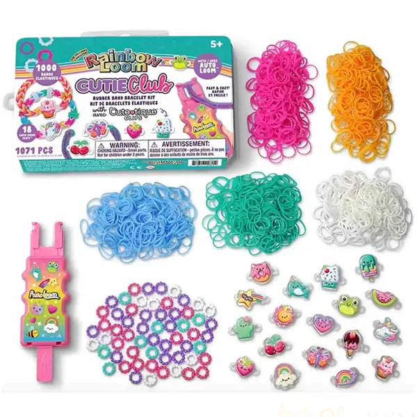 Rainbow Loom: Auto Loom – Cute-Tique set za izradu gumenih narukvica slika 2
