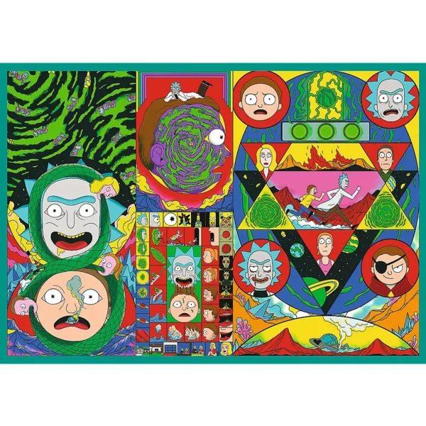 Rick i Morty Lude avanture 4x250-dijelna slagalica - Trefl slika 5