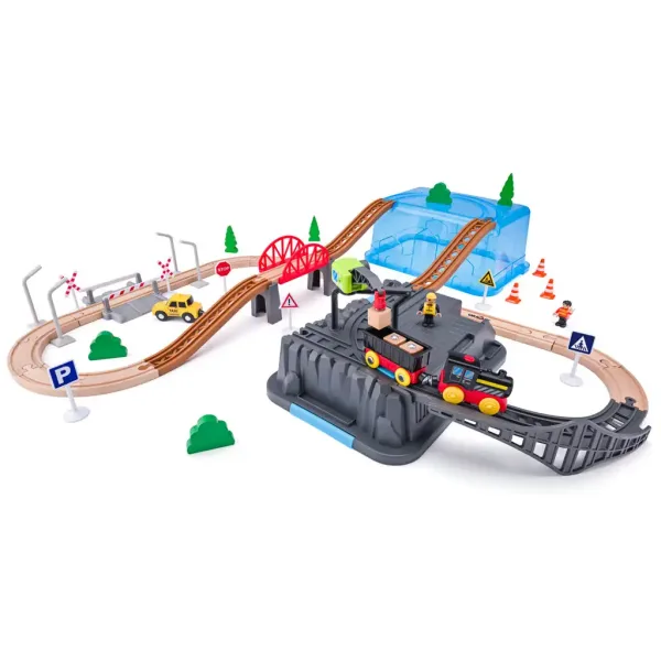 Rudarski set s željezničkom stazom od 54 dijela - Woodyland slika 2