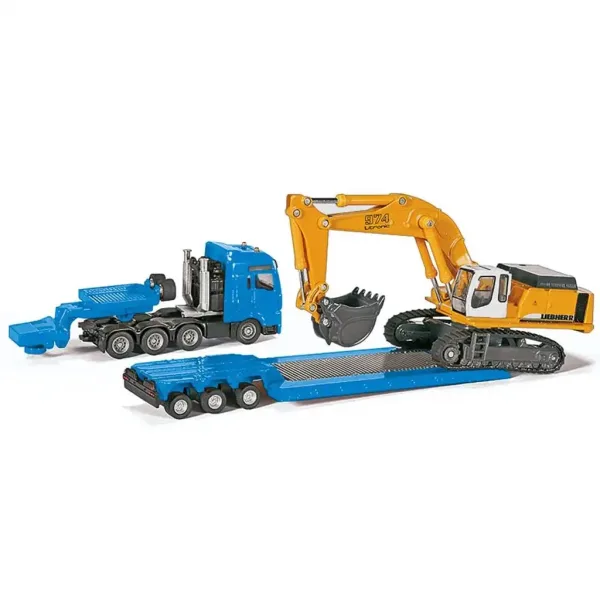 SIKU MAN teški transporter s Liebherr bagerom 1/87 slika 2