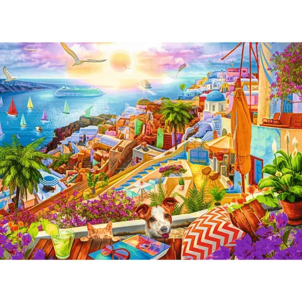 Santorini ugođaj, puzzle od 1000 dijelova, Premium Plus kvaliteta – Trefl slika 2