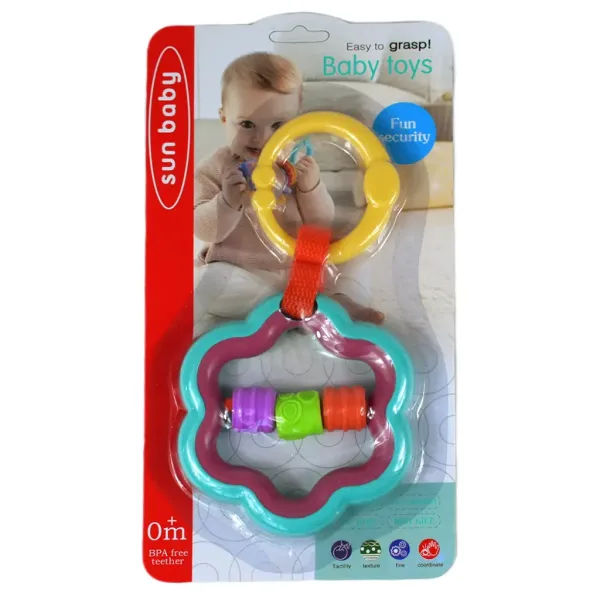 Šareni viseći baby zvečka i grickalica slika 5
