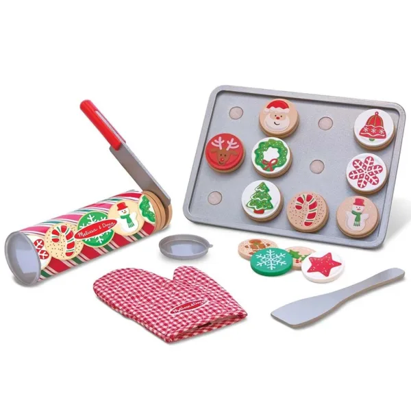 Set za pečenje božićnih kolačića u obliku drvca - Melissa & Doug slika 2