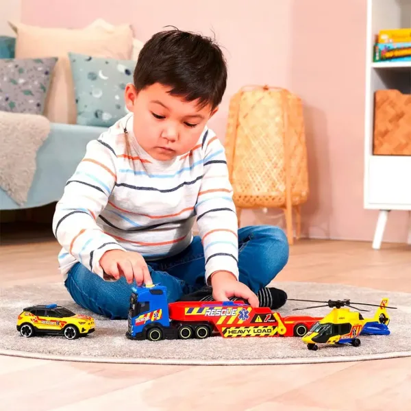 Spasioci kamion s helikopterom i autom - Dickie Toys slika 4