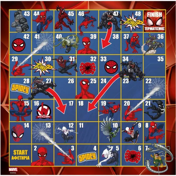 Spiderman: Zmije i ljestve društvena igra slika 2