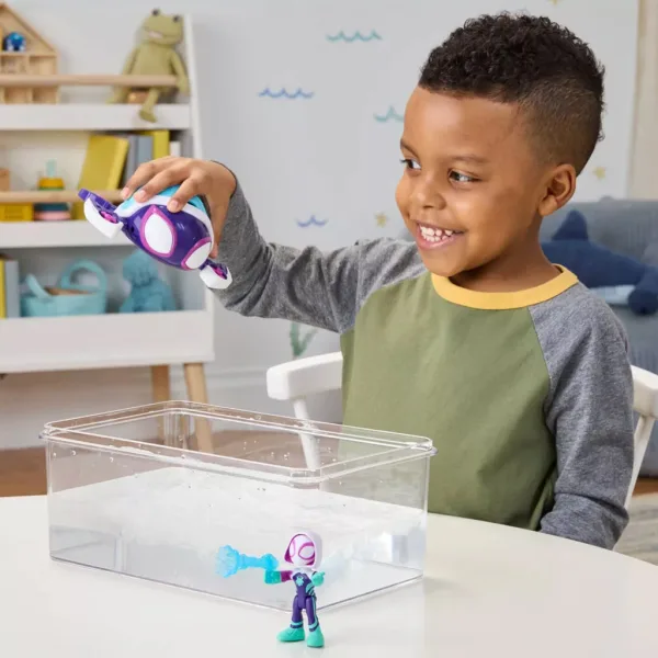 Spidey i njegovi čudesni prijatelji: Waterwebs figurice i vozila koja mijenjaju boju - Ghost Turtle - Hasbro slika 4