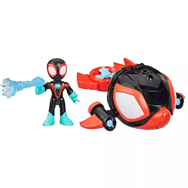 Spidey i njegovi nevjerojatni prijatelji: Waterwebs figurice i vozila koja mijenjaju boju - Spin Dolphin - Hasbro slika 2