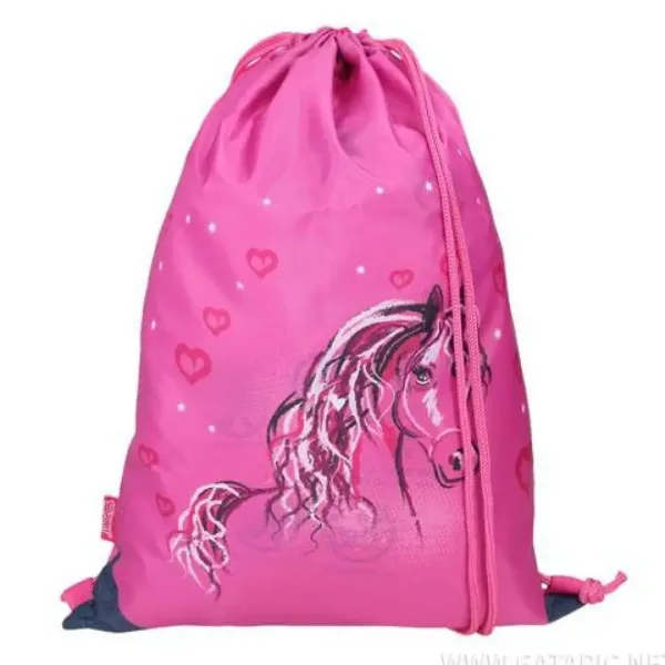 Spirit: Ergonomska školska torba s 3D uzorkom konja, set od 5 komada s LED osvjetljenjem 34x22x41cm slika 7