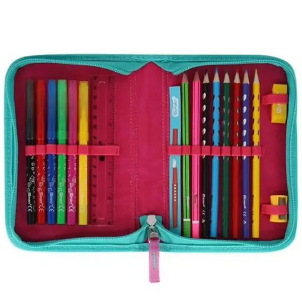 Spirit: Ergonomski set školskih torbi s 3D uzorkom jednoroga, 5 komada, s LED osvjetljenjem, 34x22x41cm slika 7
