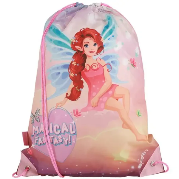 Spirit: Magic Fantasy torba za teretanu s uzorkom vile crvene kose, sportska torba 33x47cm slika 1