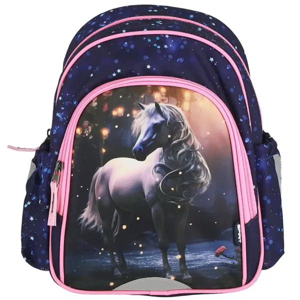 Spirit: Školska torba s uzorkom bijelog konja, ruksak 24x13x31cm slika 2
