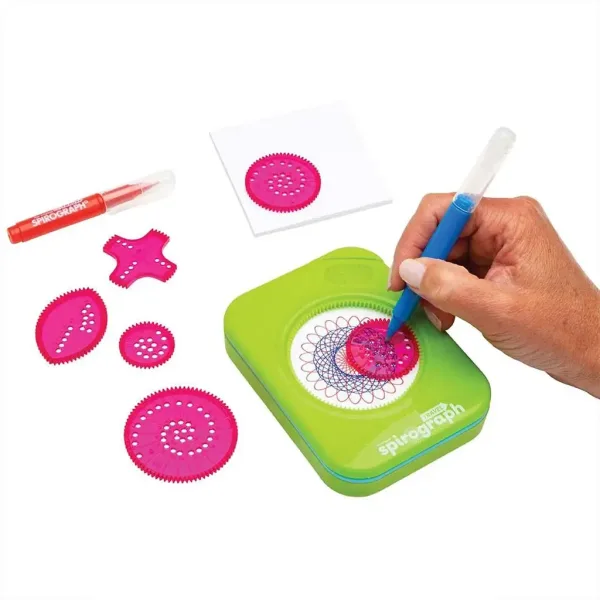 Spirograf: Putni spirograf s kutijom za pohranu u kompaktnoj veličini, set od 10 komada slika 4