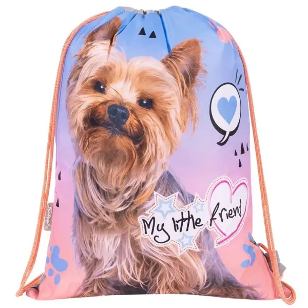 St.Right Grey Yorkie torba za teretanu, sportska torba 43x32cm slika 1