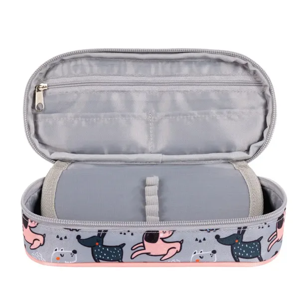 St.Right My Little Friends Grey York ovalni pernica 23cm slika 2