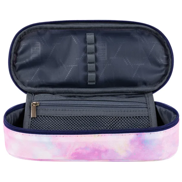 St.Right: Pink Sky pastelno ružičasta ovalna pernica 23cm slika 2