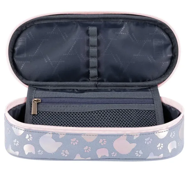 St.Right: Silver Cats ovalni pernica s mačkama 23cm slika 2