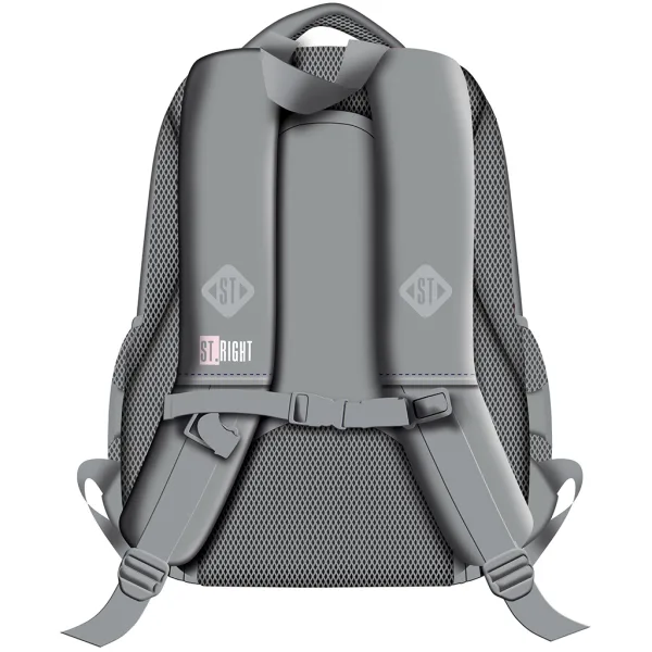 St.Right Siva školska torba s tri pretinca s leptirima, ruksak BP26 39x27x17 cm slika 2