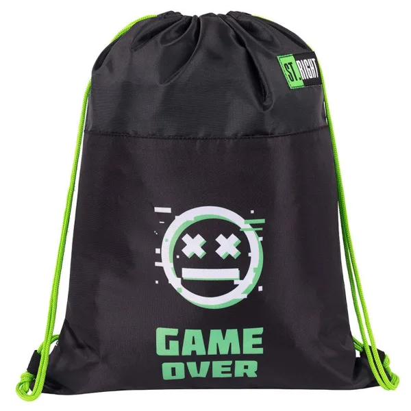St.Right VR Gamer crna torba za teretanu, sportska torba 43x32cm slika 1