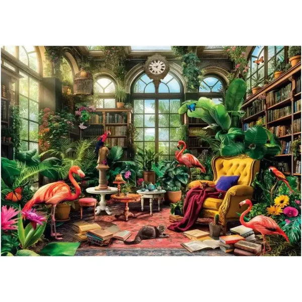 Staklena knjižnica HQC puzzle od 1000 dijelova - Clementoni slika 2
