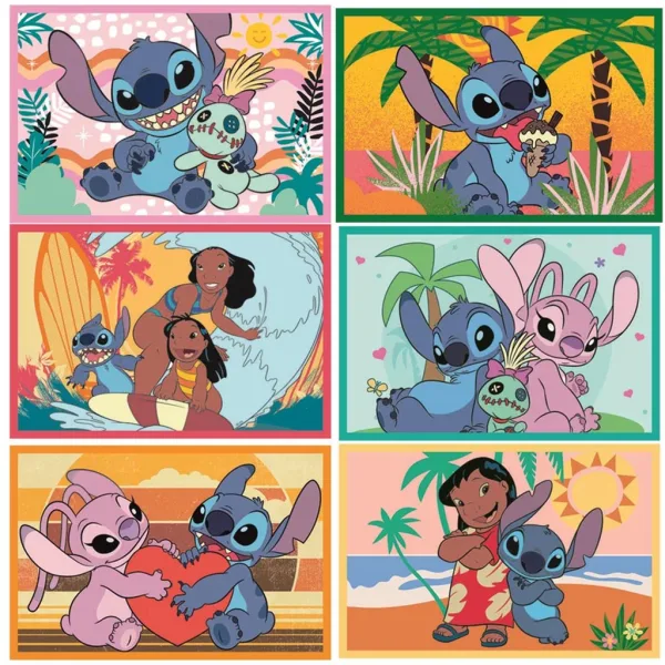 Stitch komplet od 6 bajkovitih kockica - Clementoni slika 2