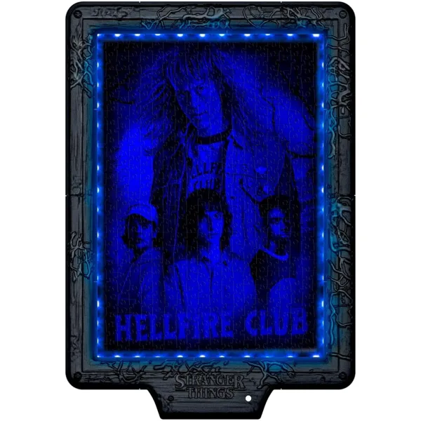 Stranger Things – Vecnino prokletstvo, puzzle od 520 dijelova s okvirom i RGB LED rasvjetom – Clementoni slika 3