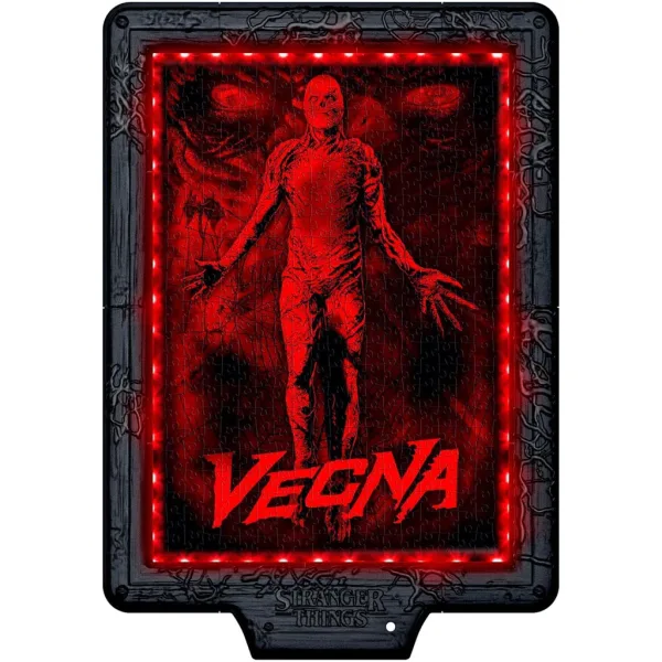 Stranger Things – Vecnino prokletstvo, puzzle od 520 dijelova s okvirom i RGB LED rasvjetom – Clementoni slika 4
