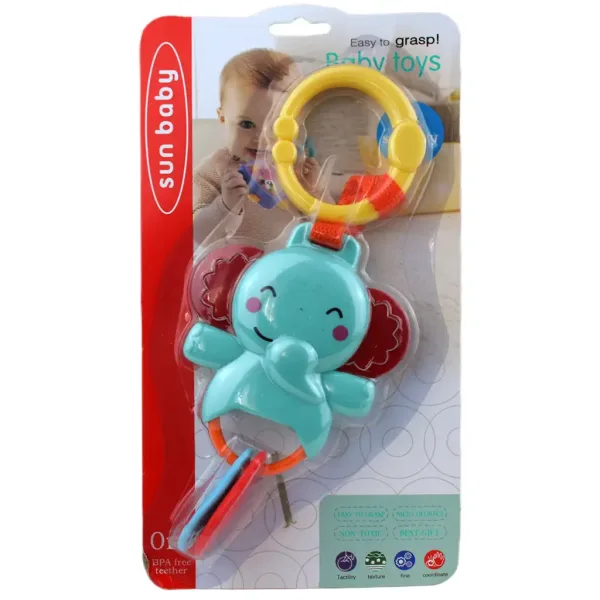 Sun Baby: Veseli slon BPA-free dječja zvečka i grizalica slika 4