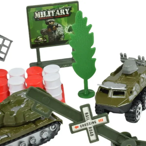 Super Army: Vojni set igračaka s metalnim vozilima i avionom na kotačima u dvije različite verzije slika 8