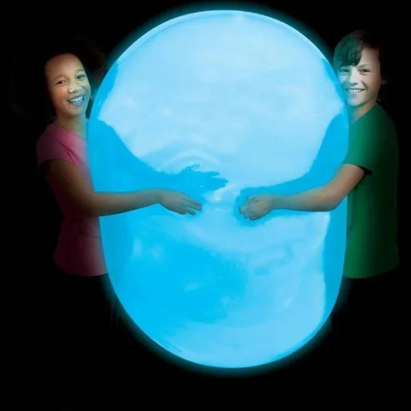 Super Glo Wubble svjetleća mjehurić lopta plave boje 75 cm slika 2