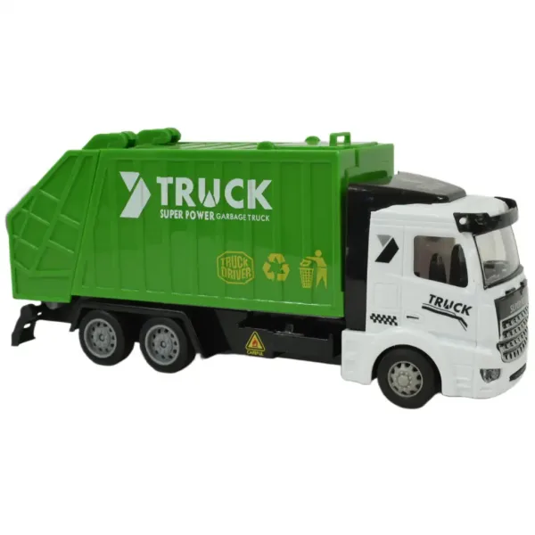 Super Truck: Frikcijski kamion za odvoz smeća s kontejnerom 20 cm slika 3