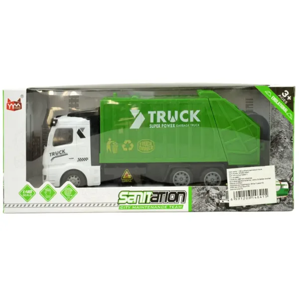 Super Truck: Frikcijski kamion za odvoz smeća s kontejnerom 20 cm slika 6