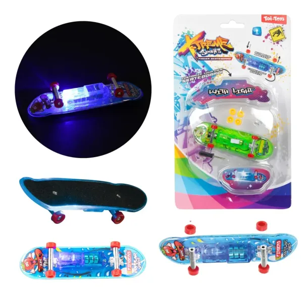 Svjetleći fingerboard skateboard za prste u više varijanti 1 komad slika 2