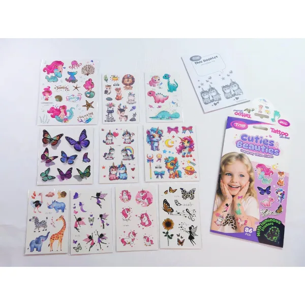 TyToo: Cuties & Beauties Set tetovažnih naljepnica slika 4