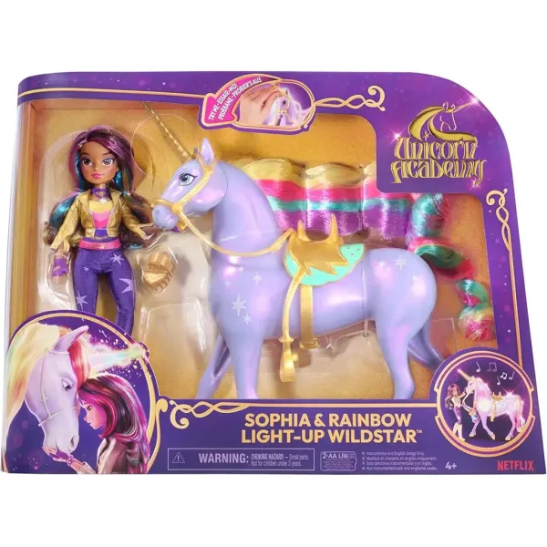 Unicorn Akademija: S jednorog bebom - Sophia i Light-Up Wildstar - Spin Master slika 1