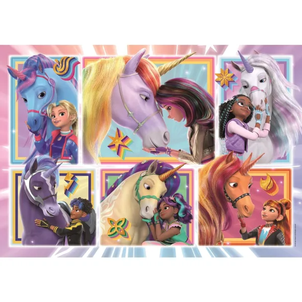 Unicorn Akademija zajedno s jednorozima 104-dijelni Supercolor puzzle - Clementoni slika 2