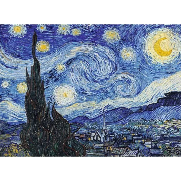 Van Gogh: Zvjezdana noć drvena slagalica od 200 dijelova - Trefl slika 2