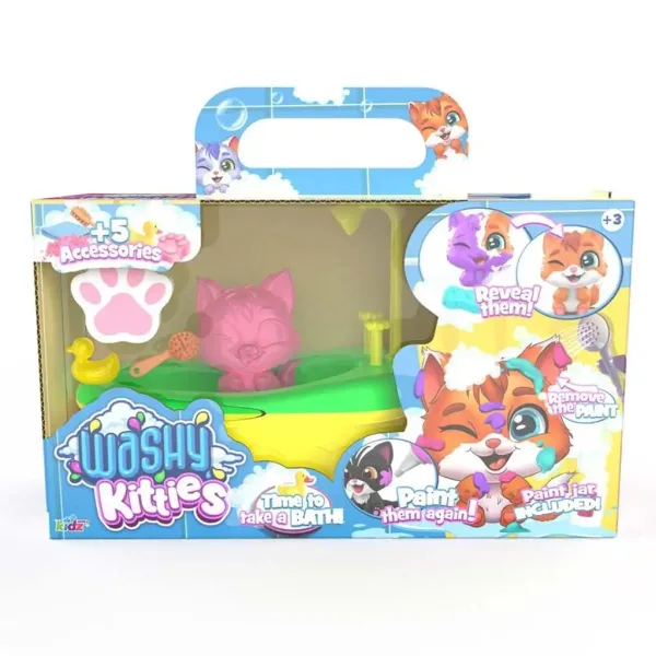 Washy Friends: Color Reveal Mačkice za kupanje s kadom i dodacima - Szörmi slika 1