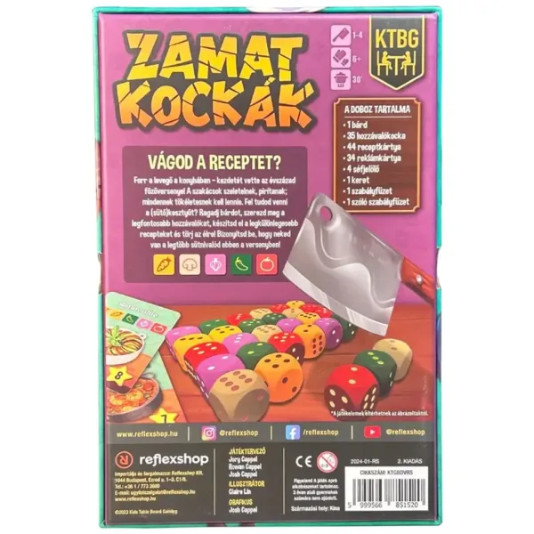 Zamatkocke društvena igra slika 3