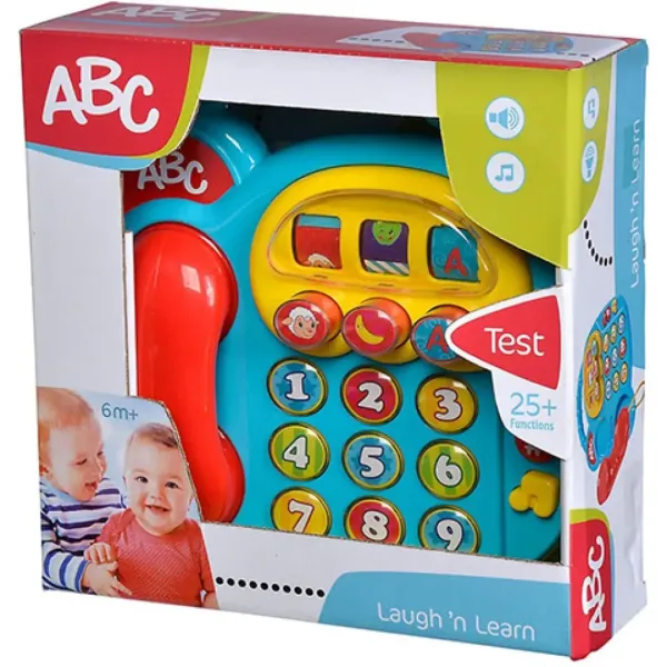 ABC šarena telefon s svjetlom i zvučnim efektima - Simba Toys slika 3