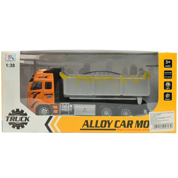 Alloy Car: Kiper na zamašnjak sa svjetlom i zvukom 19 cm slika 5