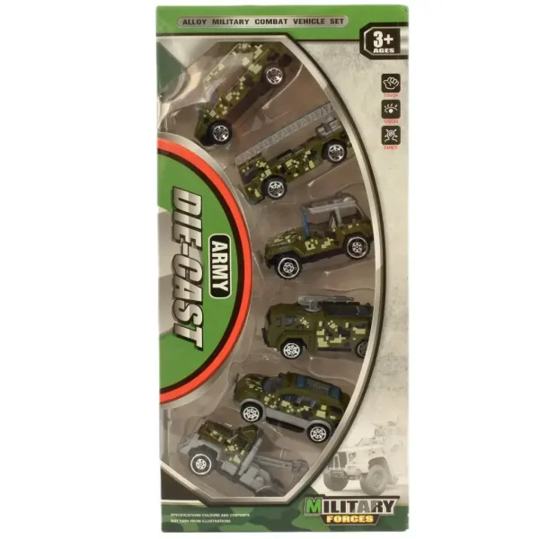 Army Die-Cast: Set od 6 vojnih malih automobila slika 3