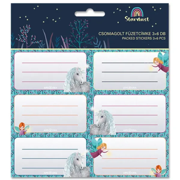 Ars Una: Stardust unicorn naljepnica 3x6 kom slika 1