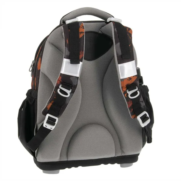 Ars Una: Wild in the dark anatomska školska torba s motivom lava, ruksak 33×42×21 cm slika 3