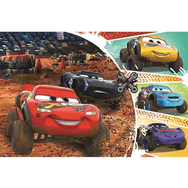 Auti 3(Cars 3): Munjeviti Jurić i prijatelji puzzle 60kom - Trefl slika 2