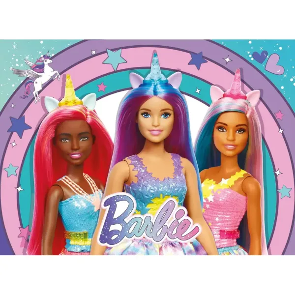 Barbie čarobni jednorog puzzle od 48 dijelova 35x25 cm - Lisciani slika 2