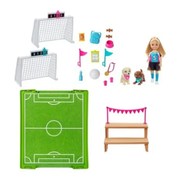 Barbie Dreamhouse Adventures: Chelsea nogometni set za igru - Mattel slika 3