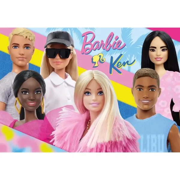 Barbie i prijatelji 2x60 maxi podne puzzle 50x35 cm - Lisciani slika 2