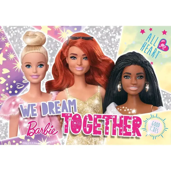 Barbie prijateljice, glitter slagalica od 60 dijelova 50x35cm - Lisciani slika 2