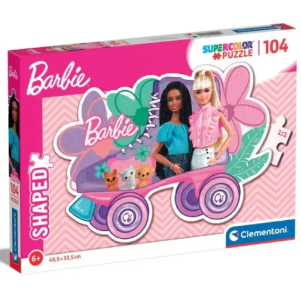 Barbie rolerske klizaljke Supercolor 104kom slagalica - Clementoni slika 1